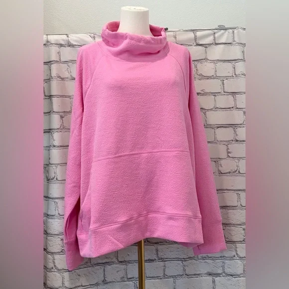 Nine West Active Pink Women's Sweater:2X Long Sleeve Pockets Breathable Comfort - Picture 10 of 11